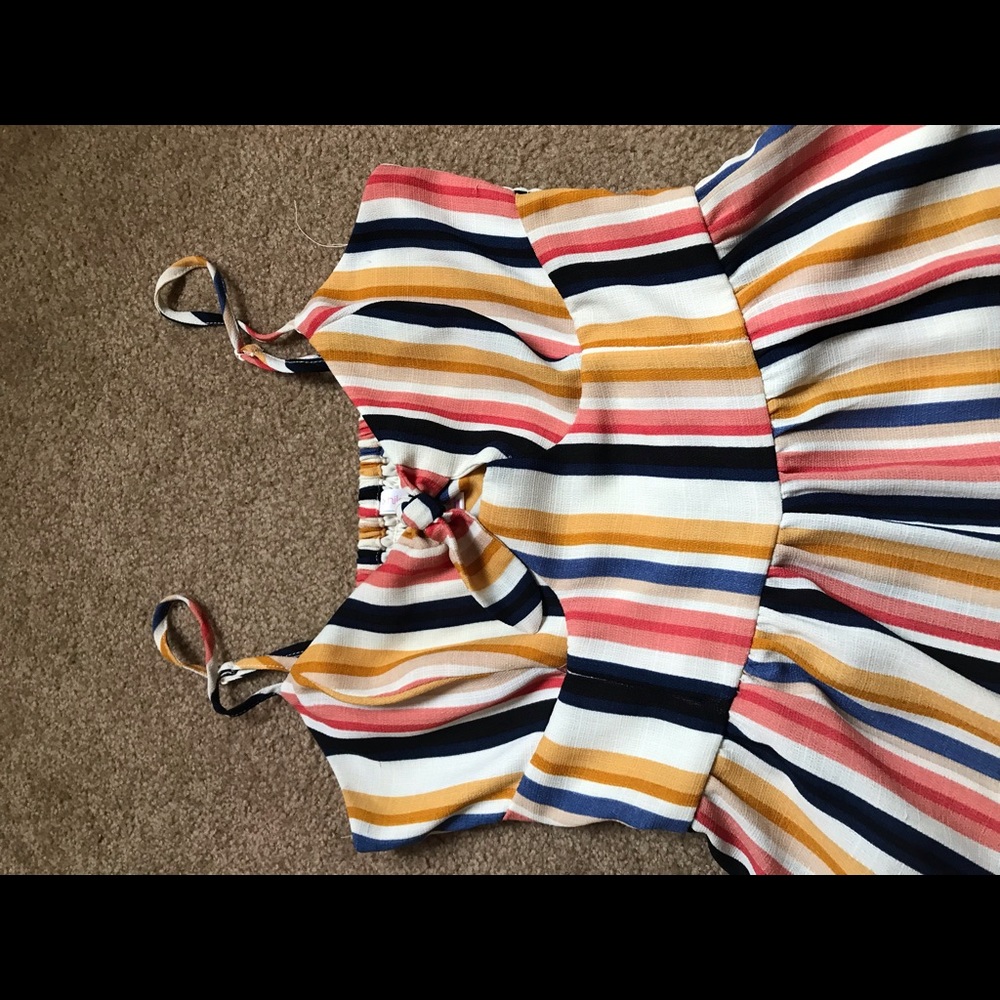 Striped one piece jumper